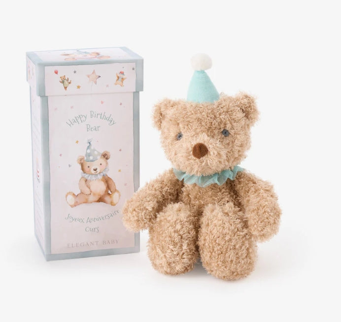 Birthday Bear Plush Toy w/ Gift Box