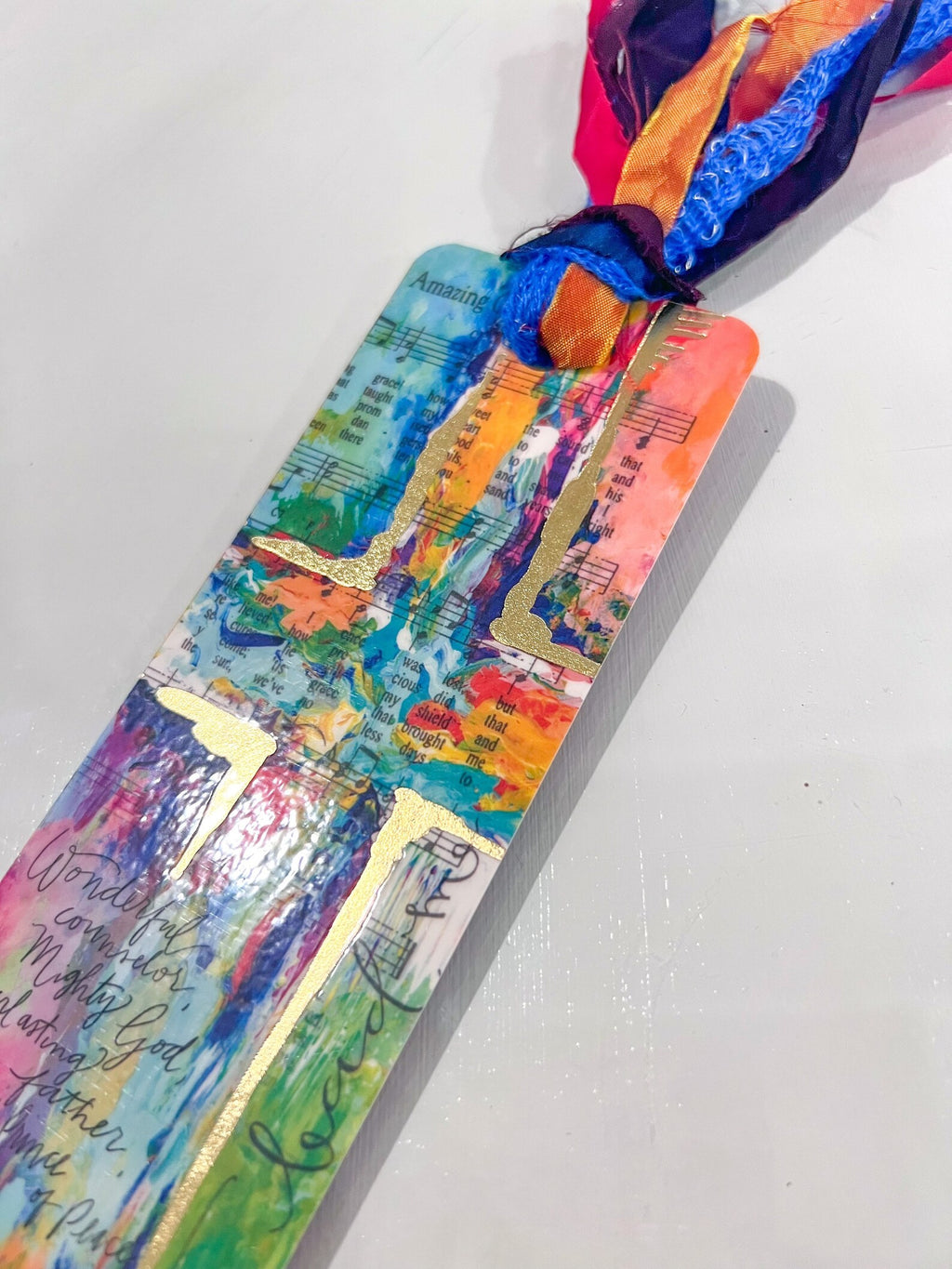 Scripture Cross Tassel Bible Bookmark