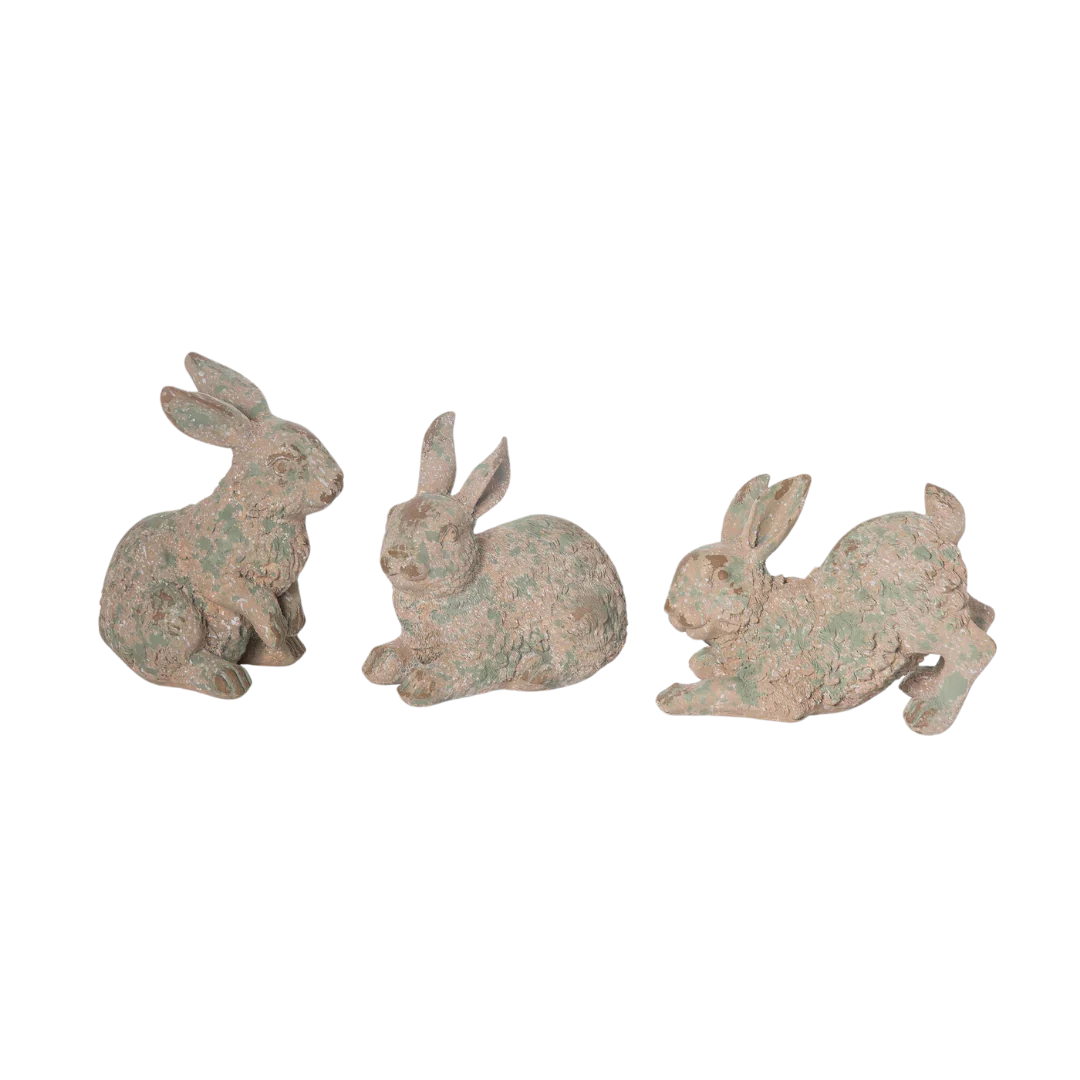 Small Resin Weathered Bunny