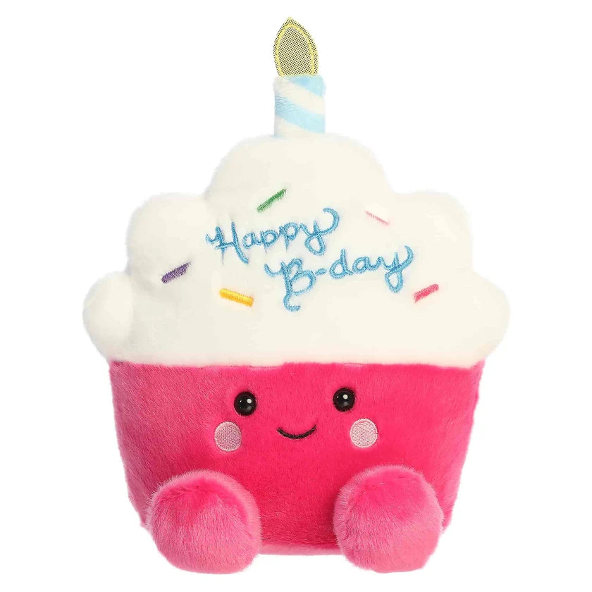 8" Sparkle Birthday Cupcake Palm Pal