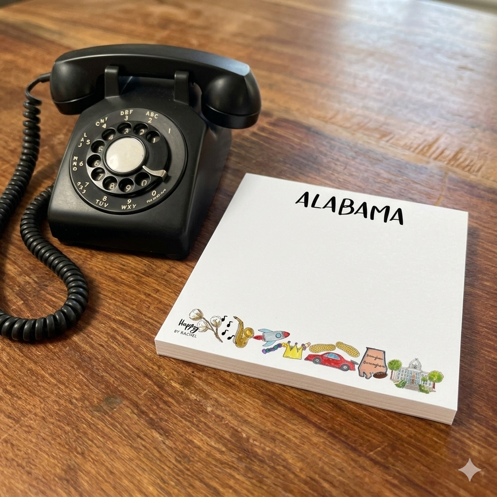 State of Alabama Chunky Notepad-Stationary 100 page