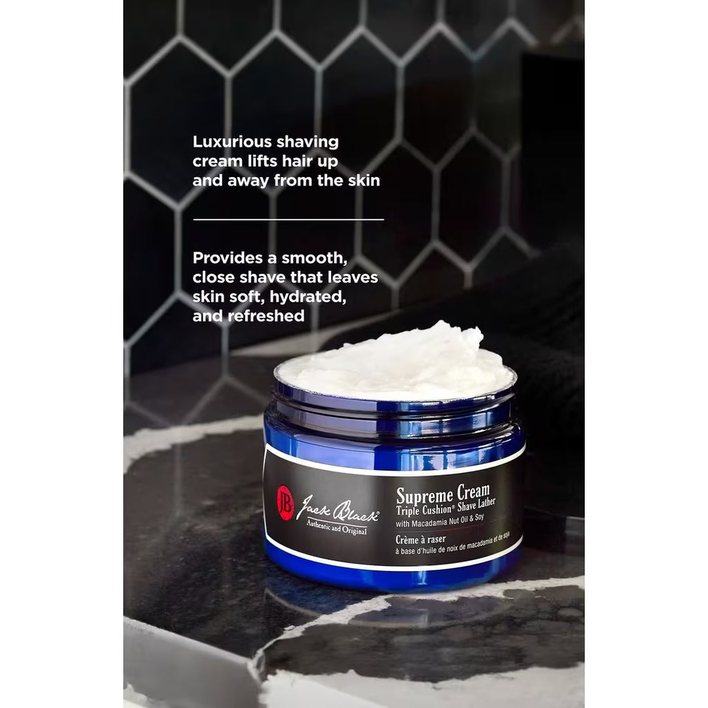 Supreme Cream Triple Cushion Shave Lather, 9.5 oz