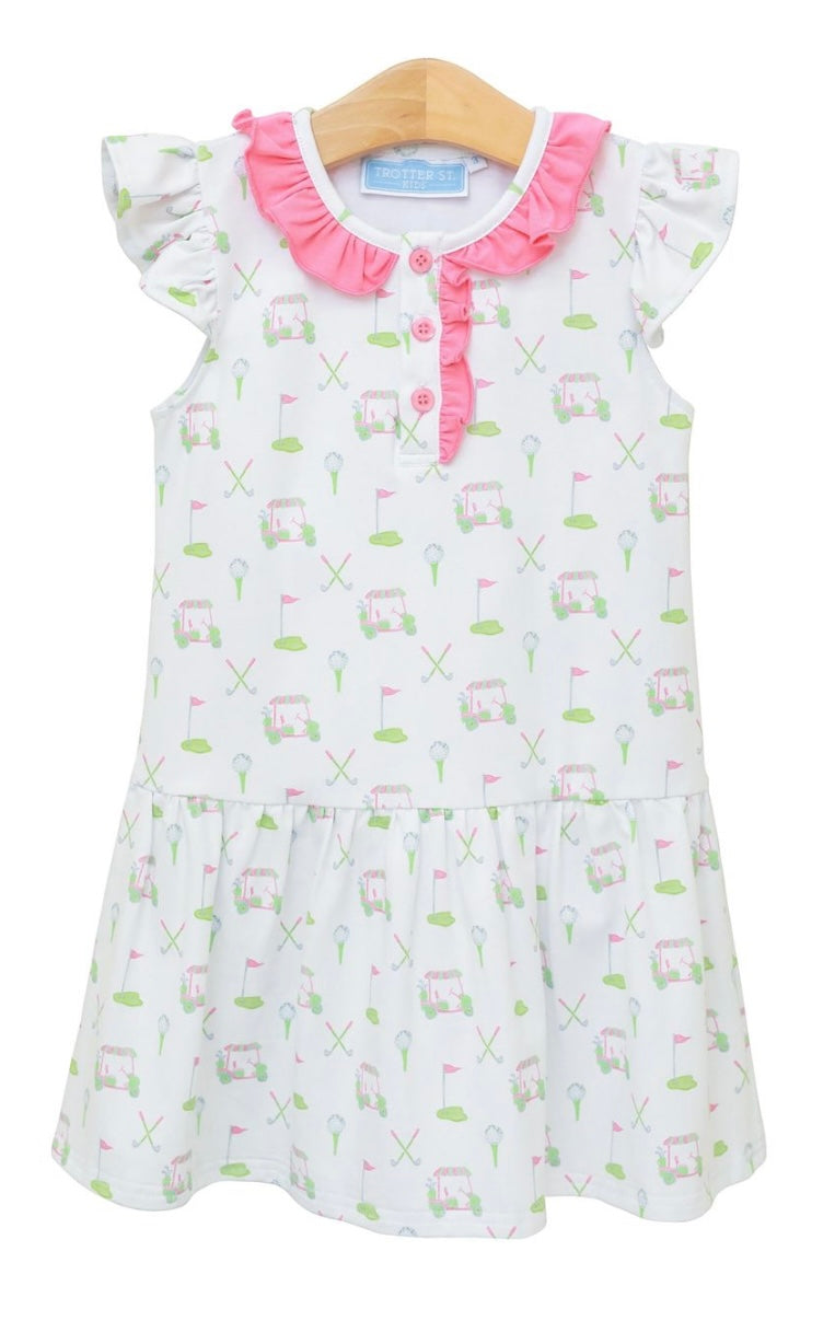 Pink Golf Skirted Dress