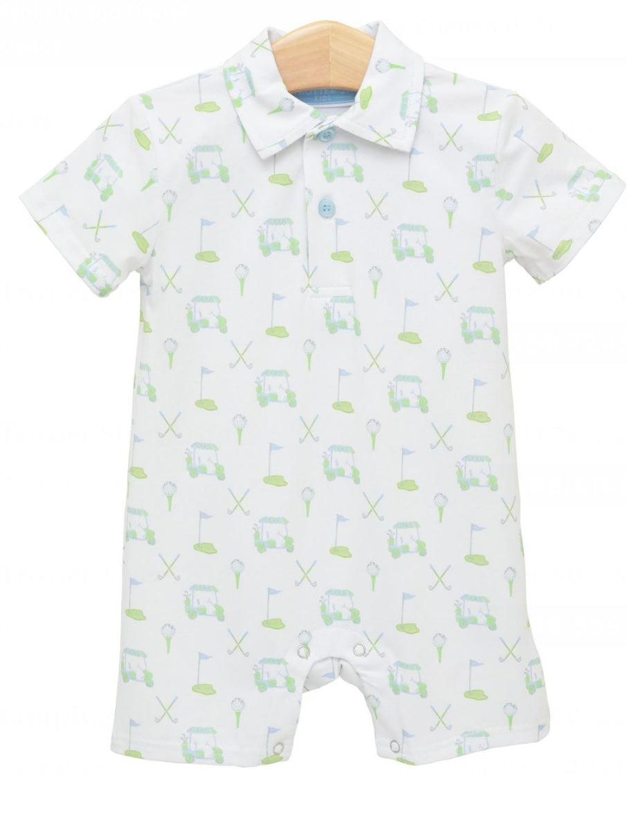 Blue Golf Romper