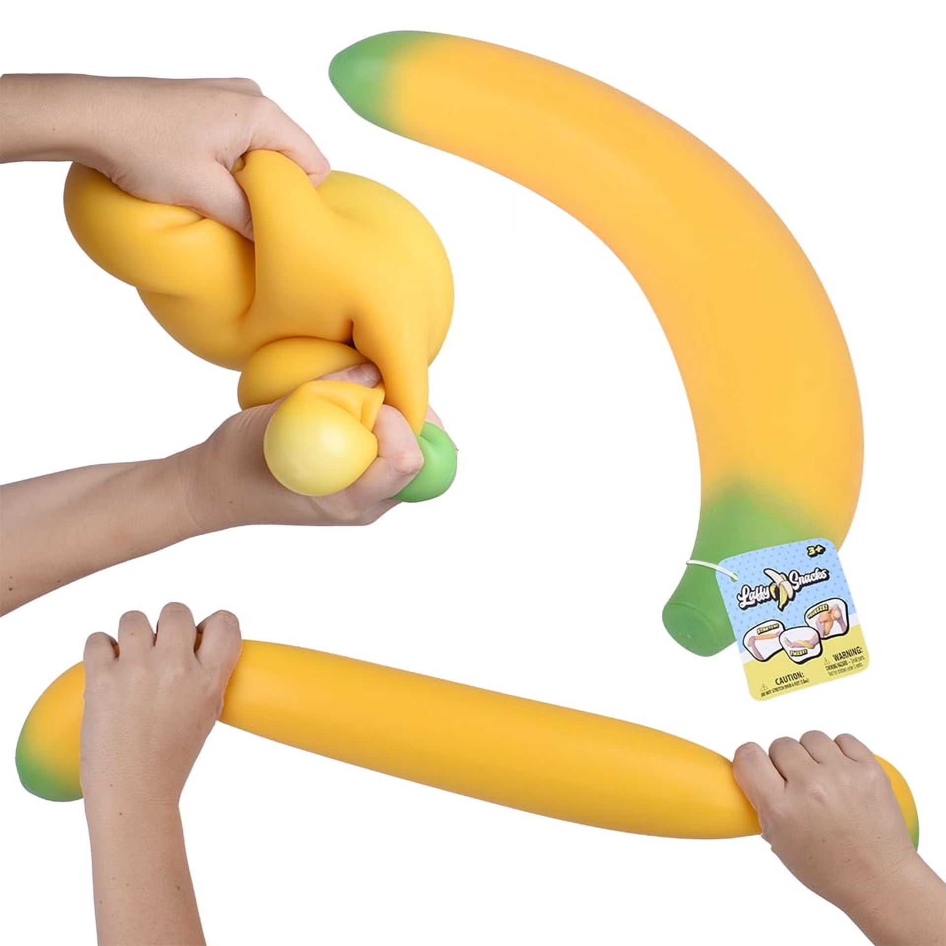 Laffy Snacks Squishy Banana Fidget Toy