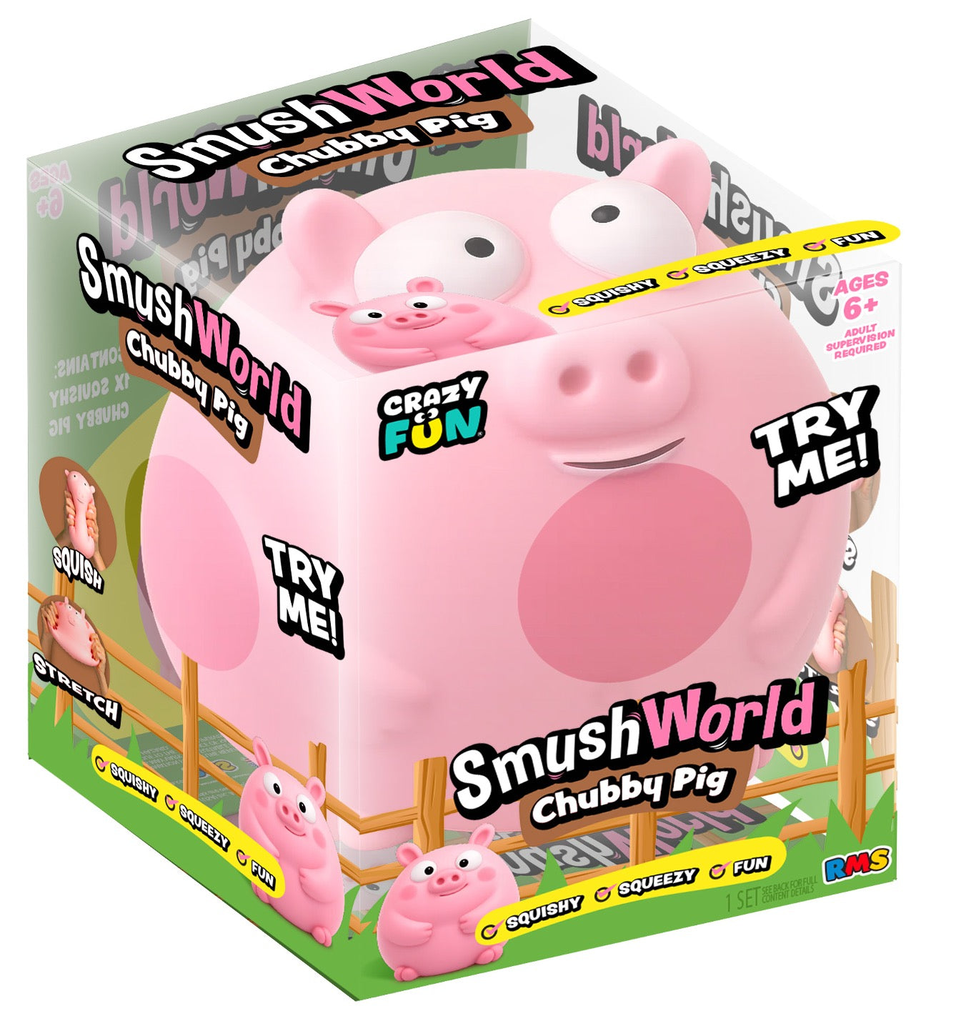 Pre Order-RMS 5" SQUISHY FAT PIG