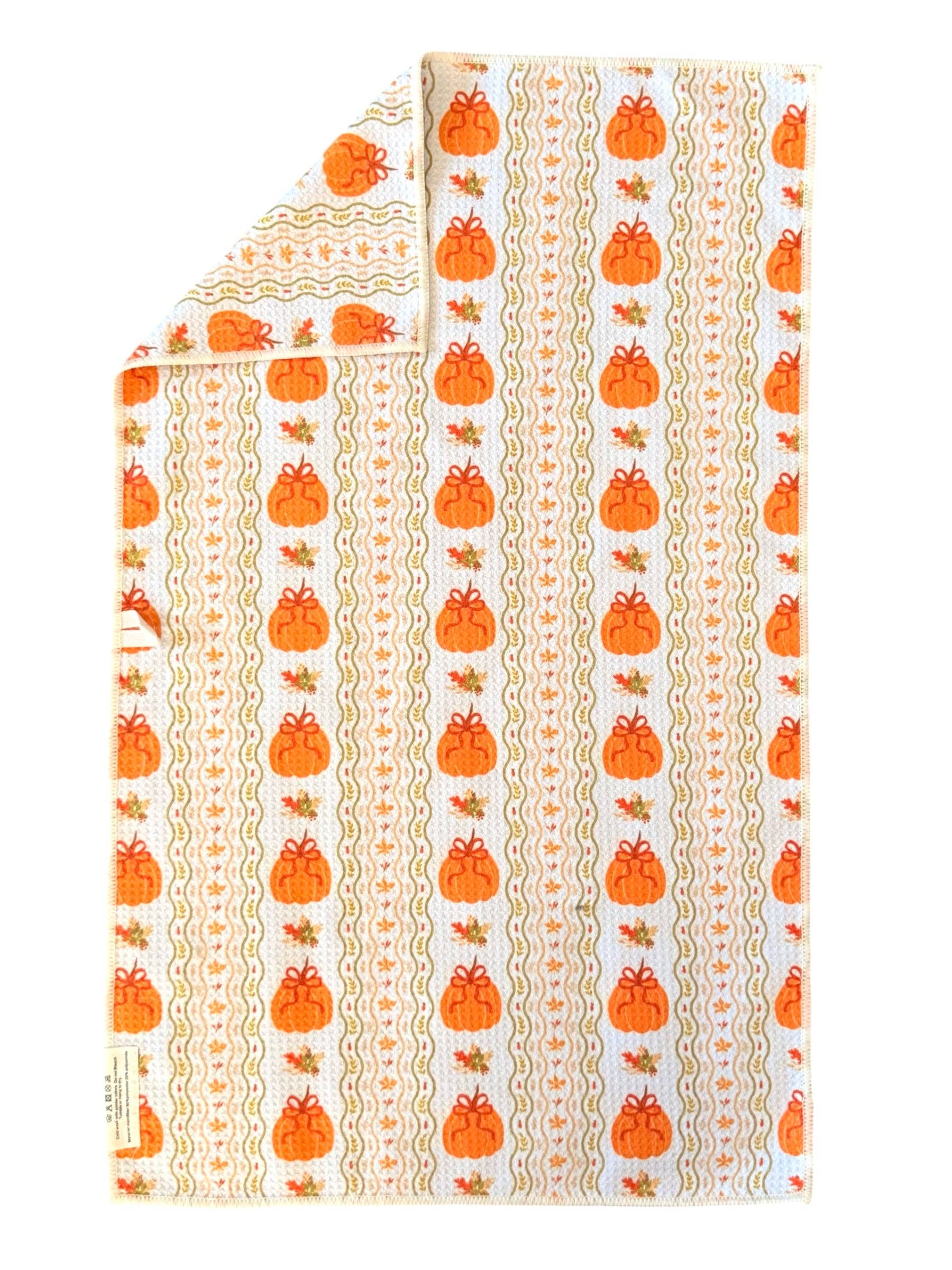 Crae Pumpkin Picnic: Double-Sided Hand Towel