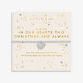 Christmas A Little 'In Our Hearts This Christmas And Always' Bracelet In Silver Plating