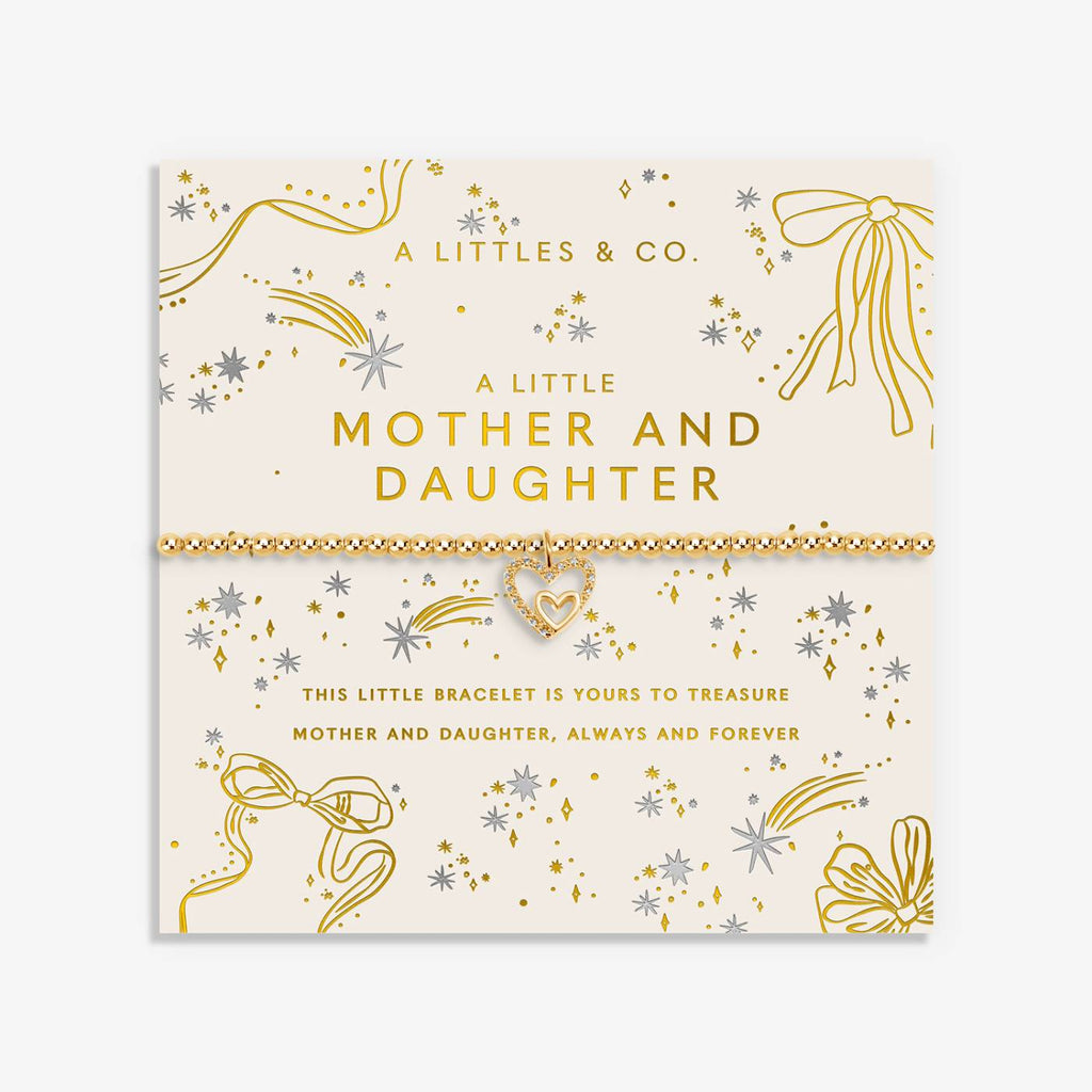 Christmas A Little 'Mother And Daughter' Bracelet In Gold-Tone Plating