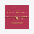 Christmas A Little 'Happy Holidays' Bracelet In Gold-Tone Plating