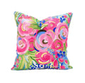Gold Foil Jewel Chinoiserie Blooms Pillow