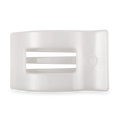 Coconut White Large Flat Rectangle Hair Clip