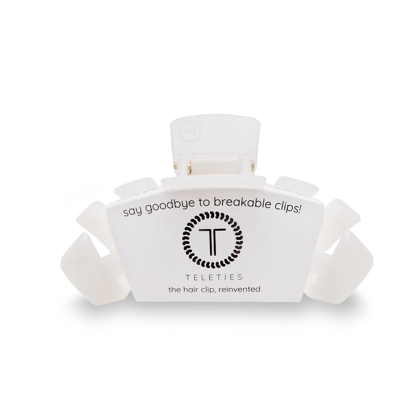 Classic Coconut White Medium Claw Clip