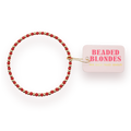 Beaded Blondes - Demi Bracelet in Crimson Red