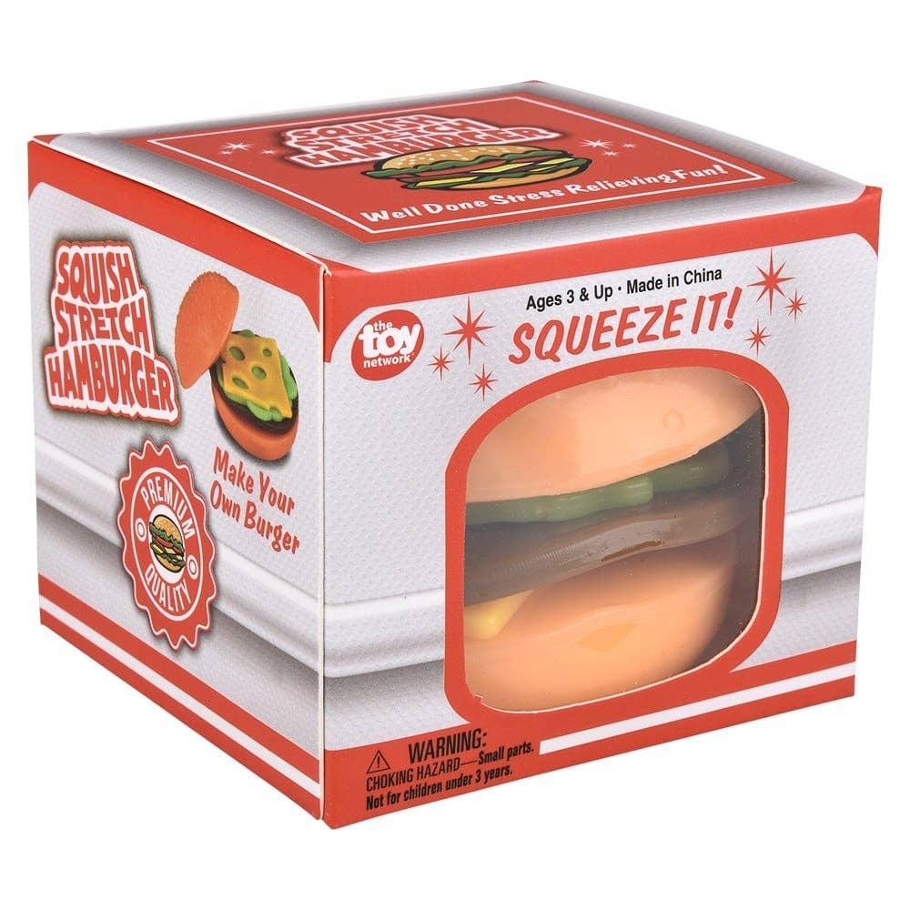 *PRE-ORDER* - 3" Squish and Stretch Hamburger