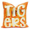 Gold Foil Orange Tigers Pillow