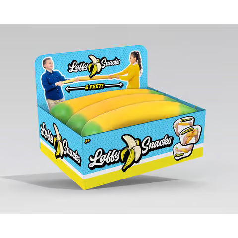Laffy Snacks Squishy Banana Fidget Toy