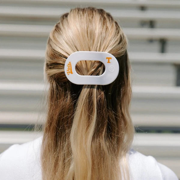 Go Vols! Medium Flat Round Hair Clip Medium