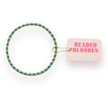 Beaded Blondes - Demi Bracelet in Dark Green