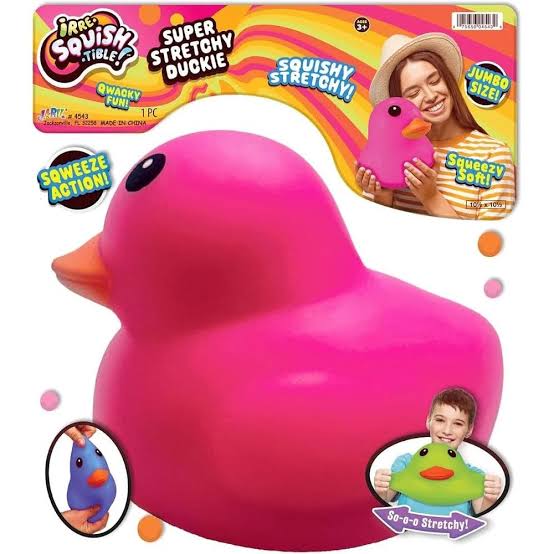 Ja-Ru SQISHTIBLE 12" DUCKIE JUMBO SQUISHY