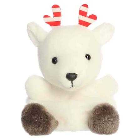 5" Rem Peppermint Reindeer Palm Pal