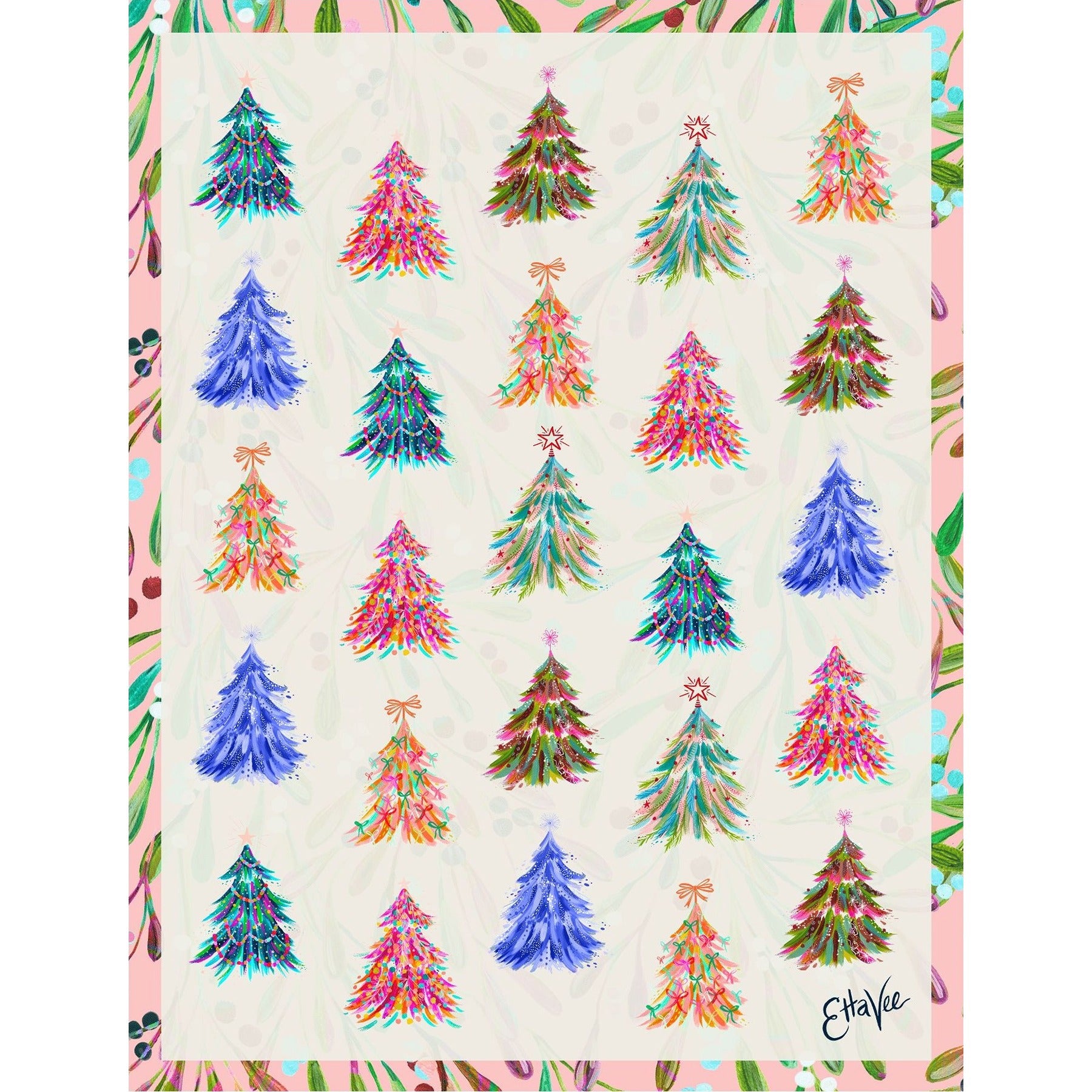 Spruce & Berries Double Sided Tea Towel