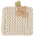Cream Pumpkin Knit Trivet