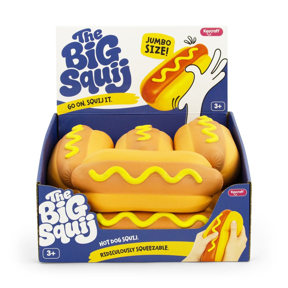 The Big Squij Hot Dog Slow-Rise Squishy Toy