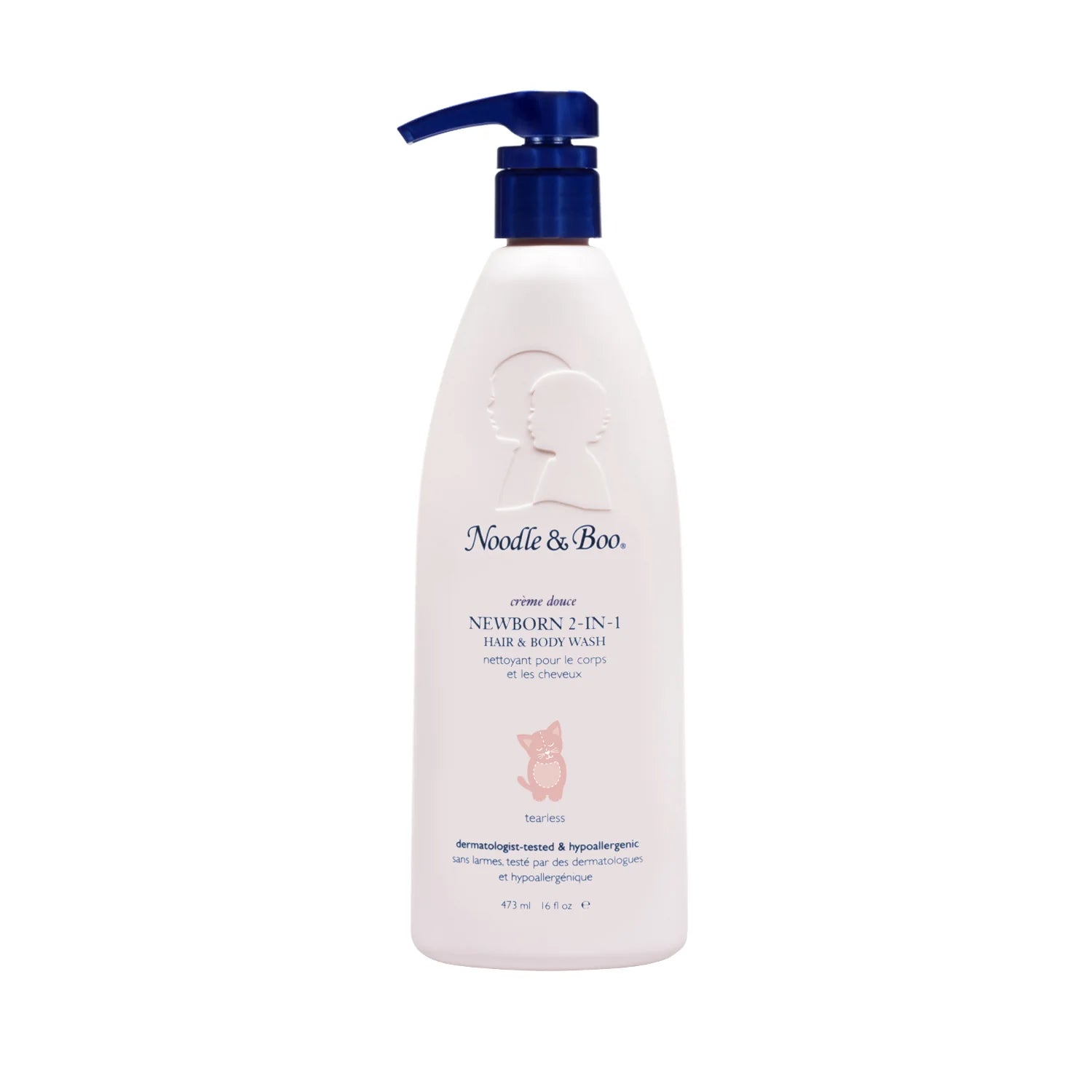 Noodle & Boo Newborn 2 in 1 Hair & Body Wash 16oz Cream Douce