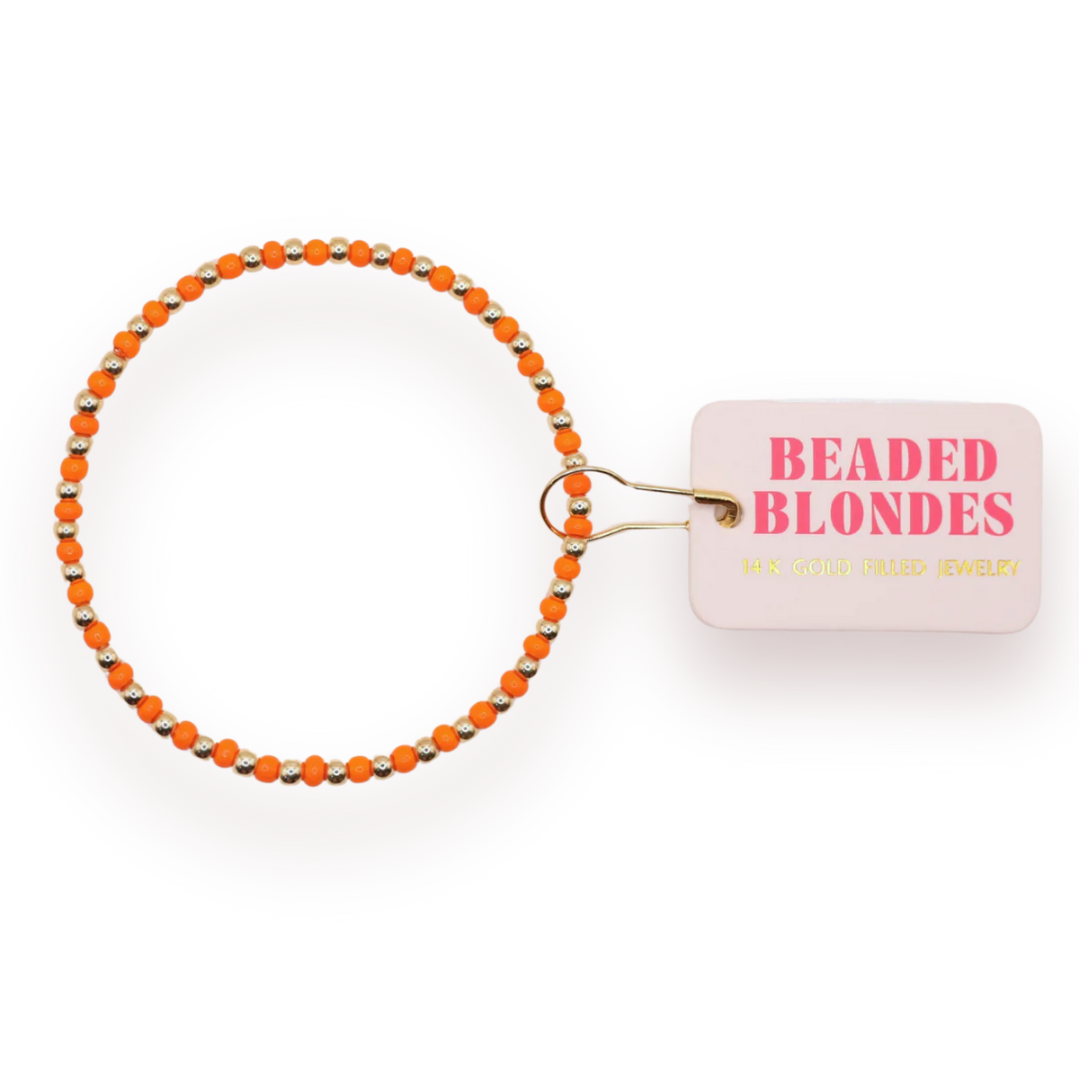 Beaded Blondes - Demi Bracelet in Orange