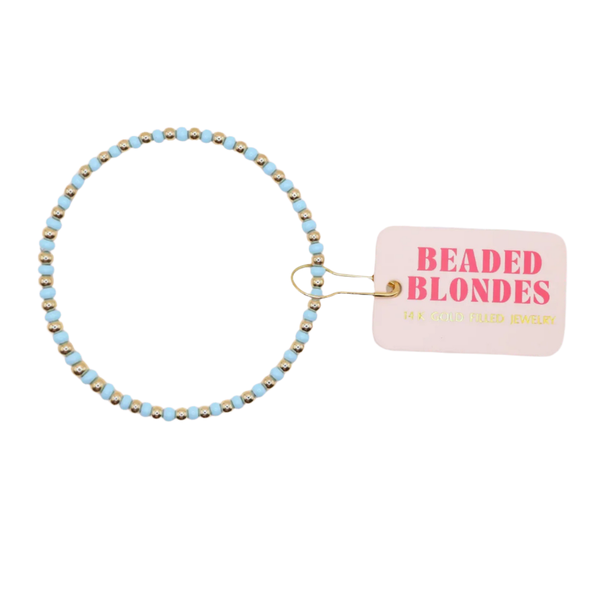 Beaded Blondes - Demi Bracelet in Powder Blue