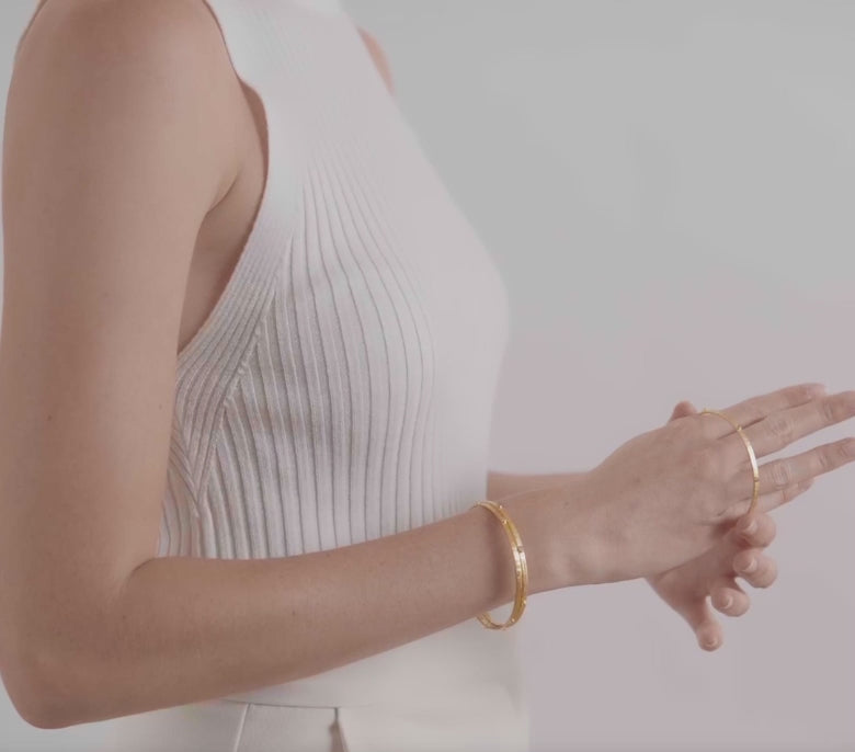 Crescent Pearl Bangle