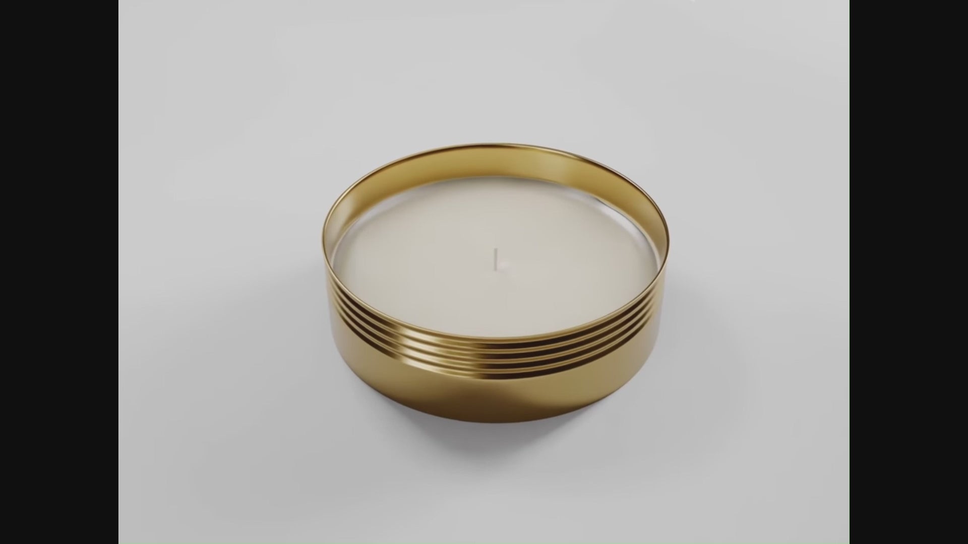 Travel gold  Tin candle 
