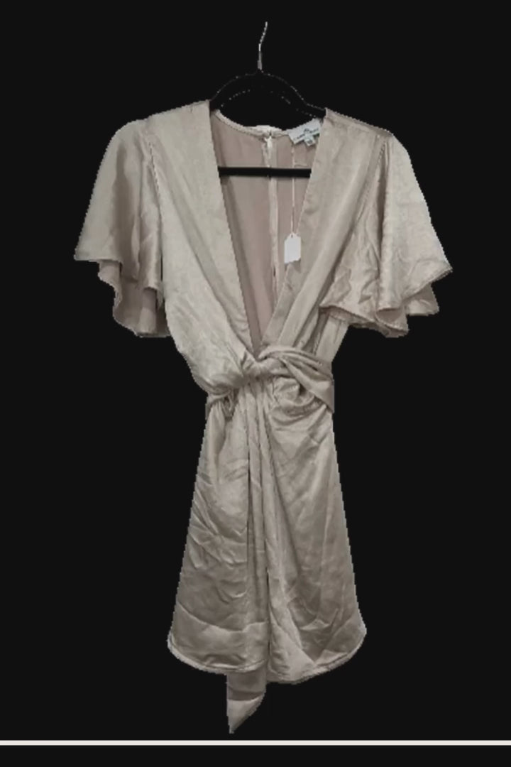 Ruffle Sleeve VNeck Romper