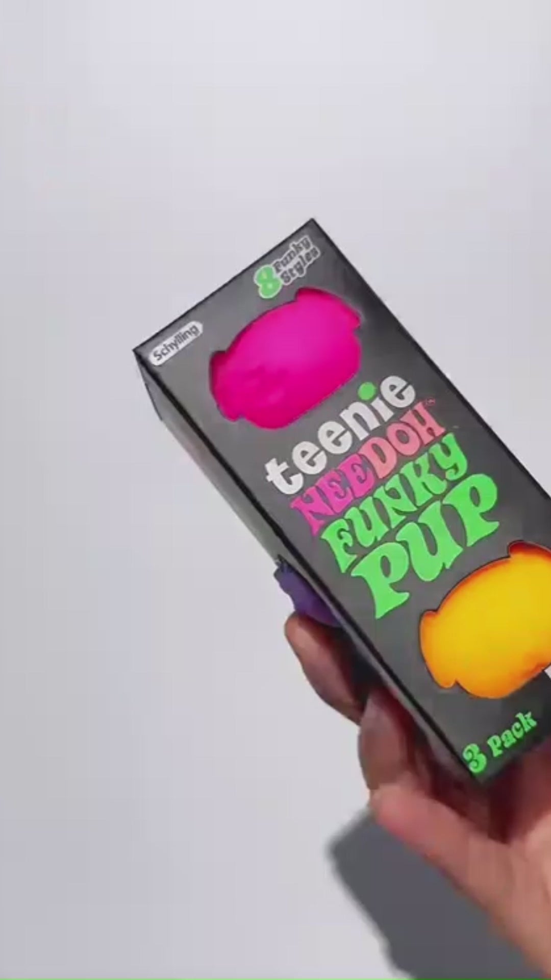 NeeDoh Teenie Funky Pups – 3 Pack