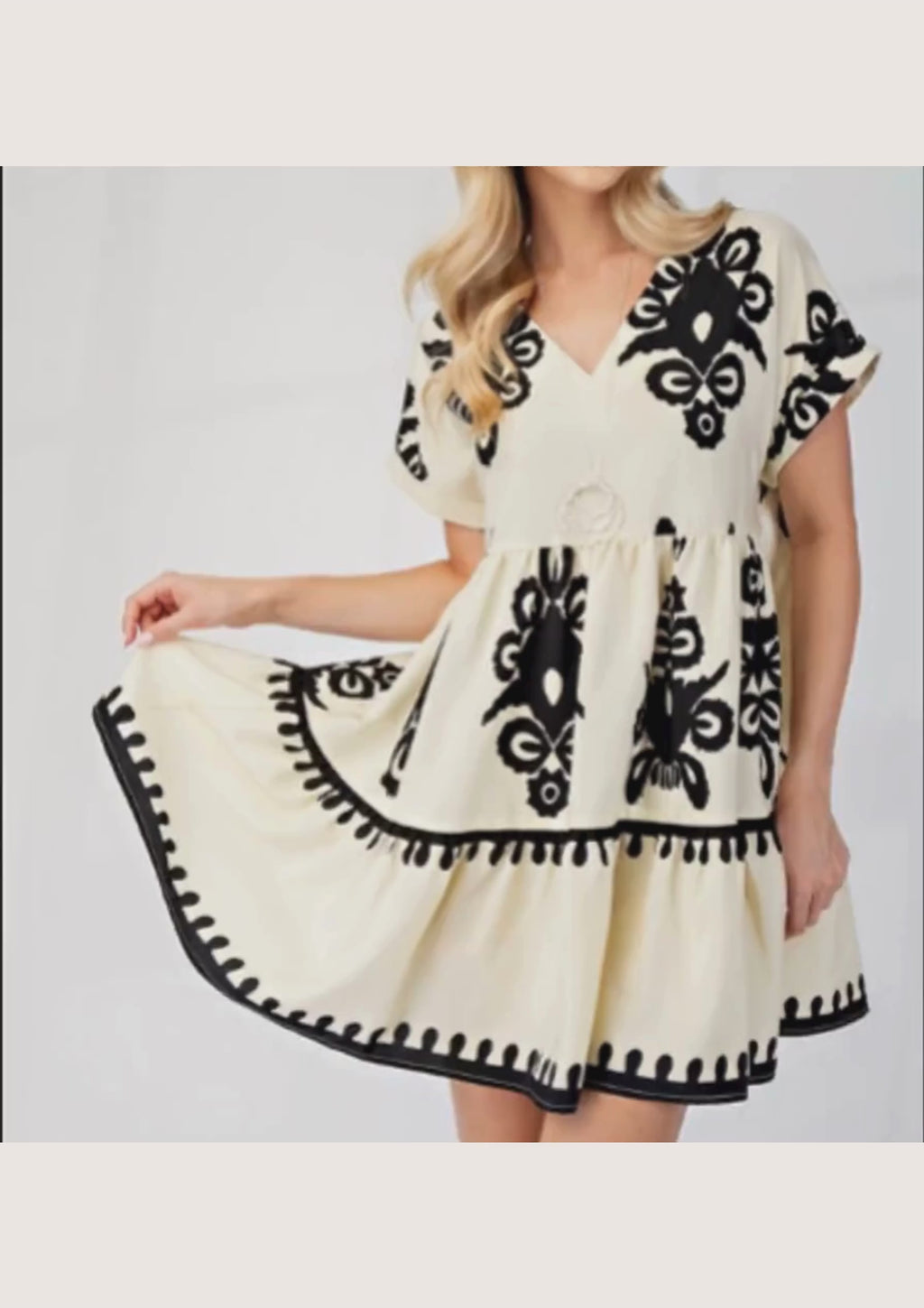 VNeck Mini Dress