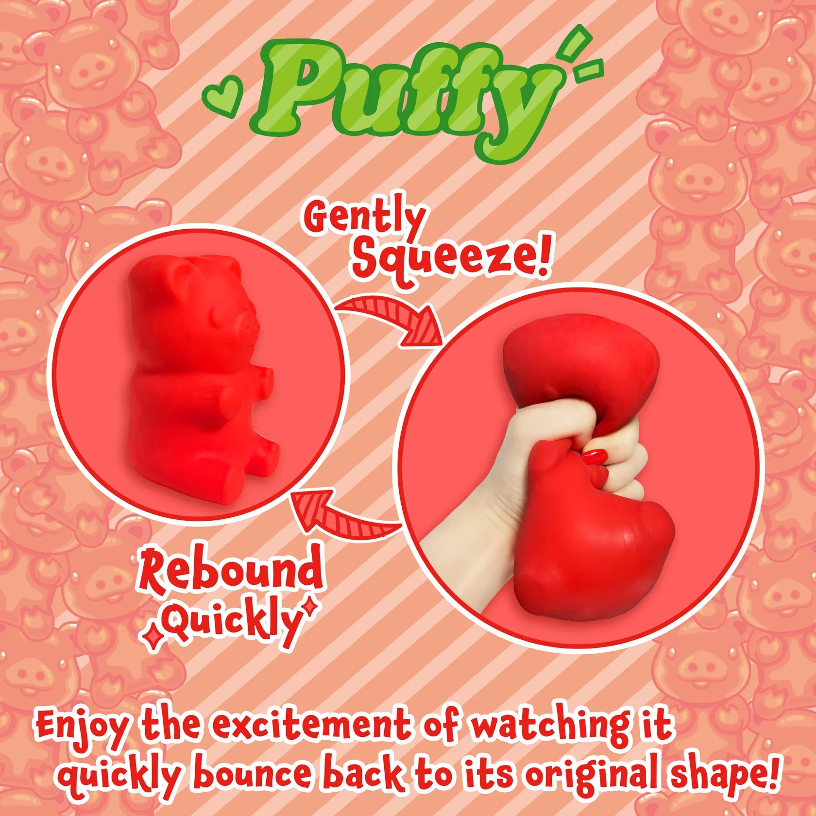 Animolds  Gummy Piggie Squishy