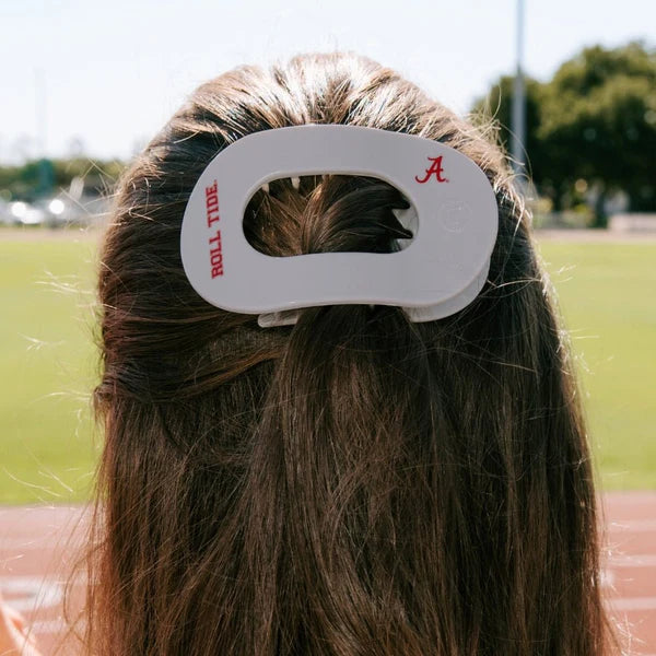 Roll Tide! Medium Flat Round Hair Clip - Medium