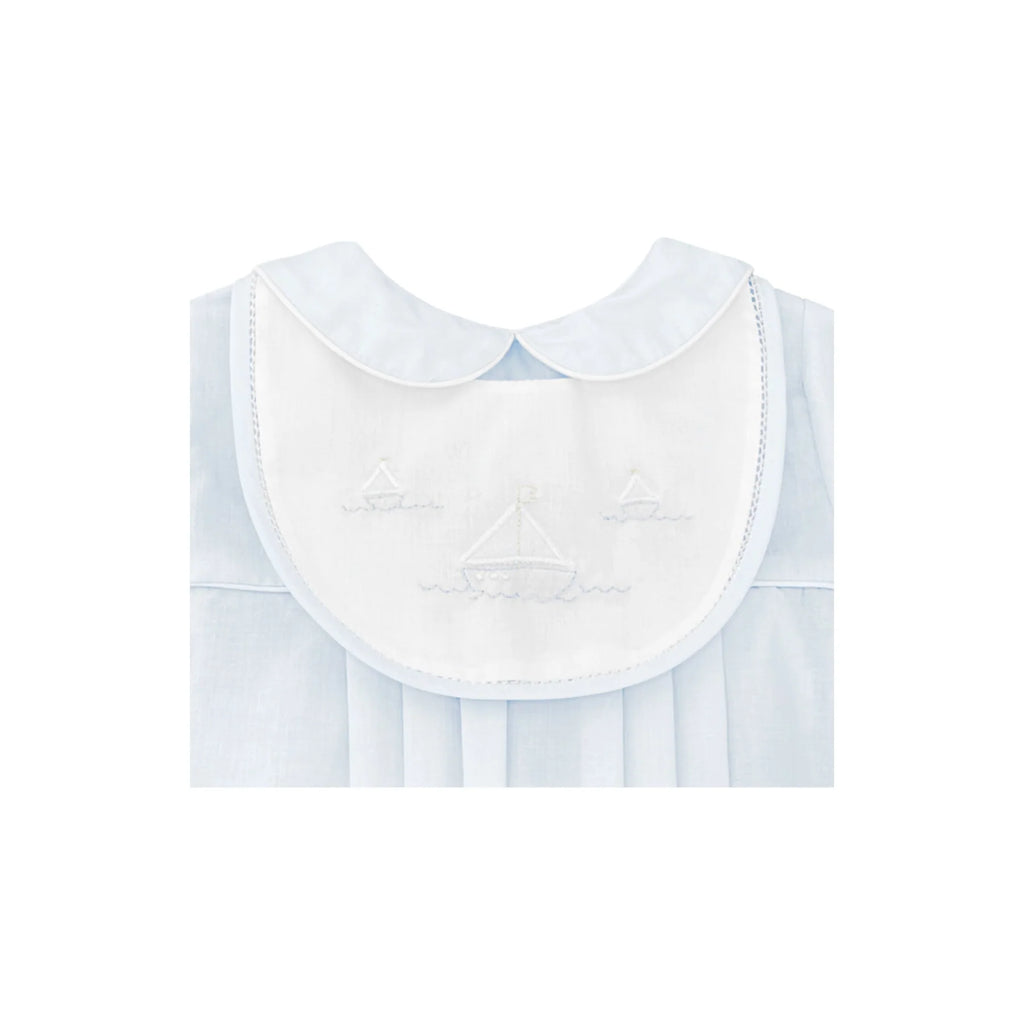 Romper with Sailboat Embroidery -Newborn size