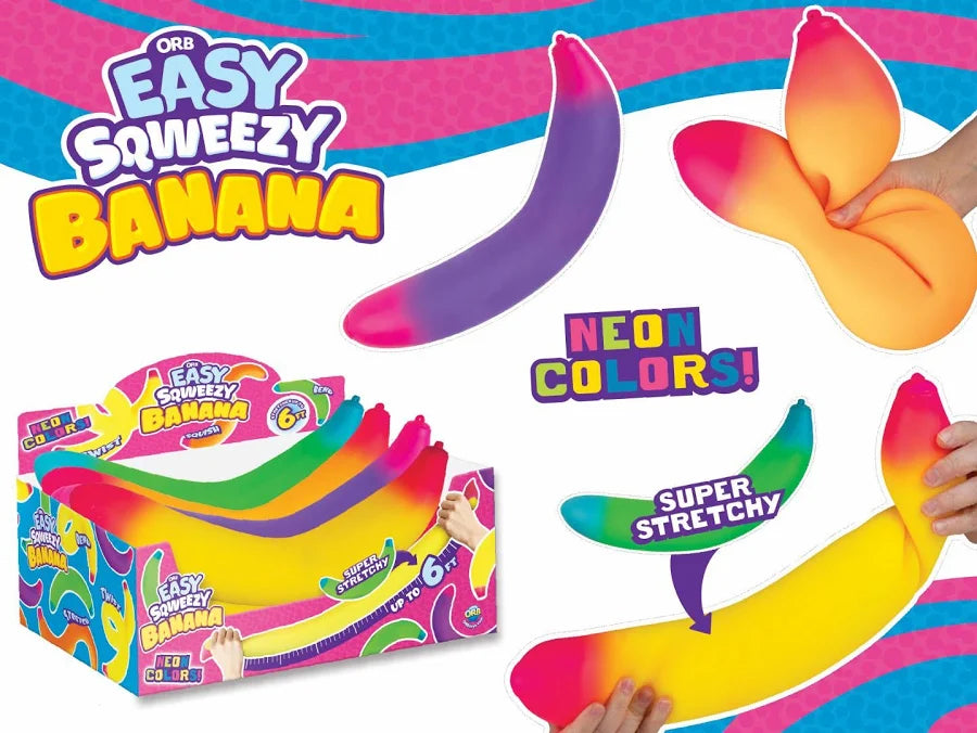 Orb Easy Sqweezy Neon Jumbo Banana- Pre Order