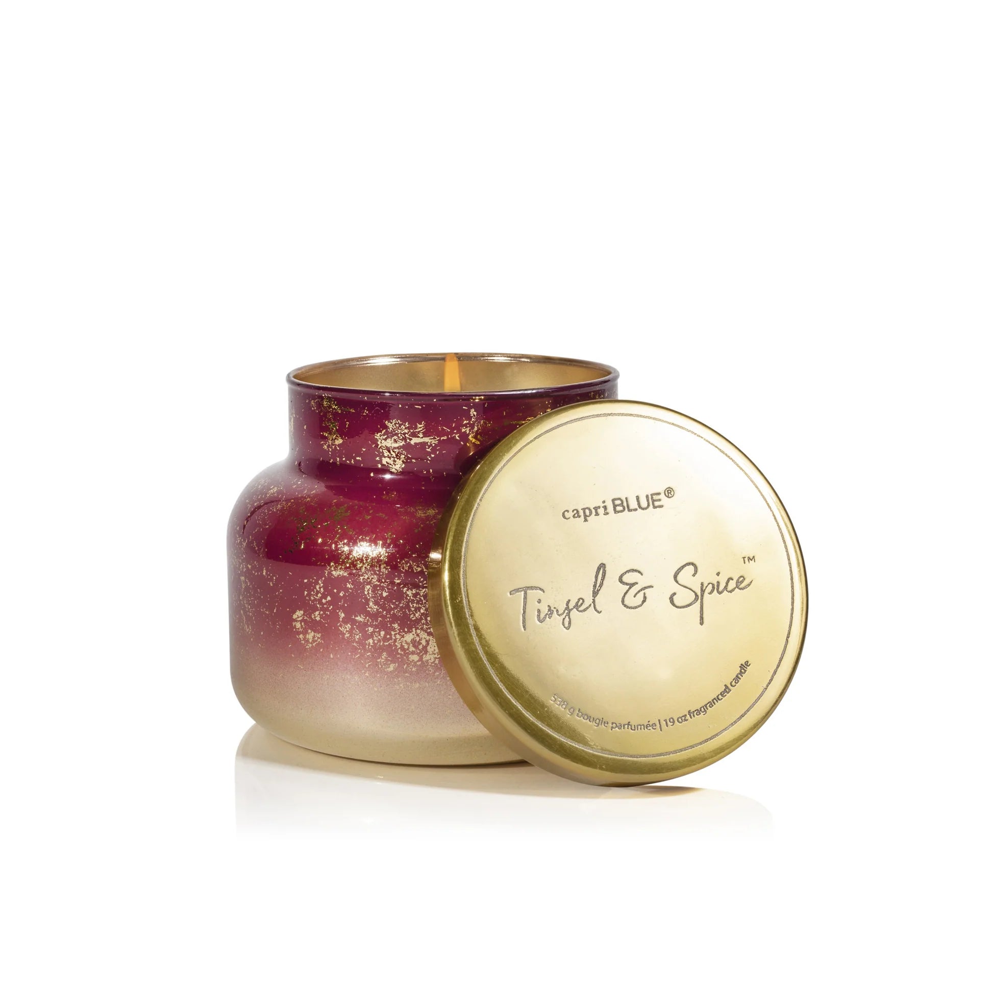 Capri Blue - Tinsel & Spice Glimmer Signature Candle